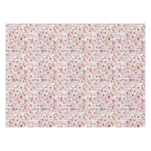Nappe Fleur sauvage Pastel en Fleur - Rose Dusty W (Devant (Horizontal))