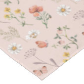 Nappe Fleur sauvage rose pâle (Angle)