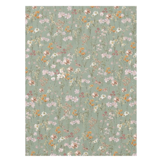 Nappe Fleur sauvage Vert Sage Mariage Boho Dans Bloom Ga (Devant)