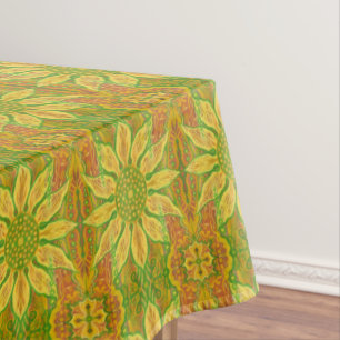 Nappe Fleur Soleil tournesol Bohème Arabesque Motif
