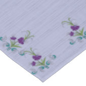 Nappe Fleur violette joueuse avec persiennes Turquoises (Angle)