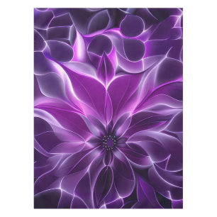 Nappe Fleur violette profonde fractale hypnotique