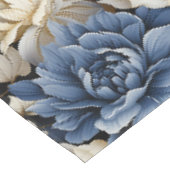 Nappe Fleurie Ivoire Blanc Bleu de Luxe (Angle)