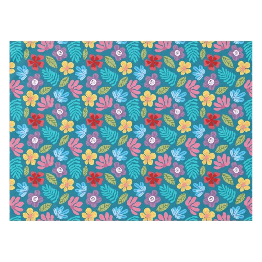 Nappe Fleurs abstraites colorées motif (Devant (Horizontal))