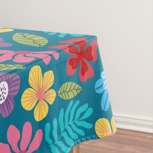 Nappe Fleurs abstraites colorées motif (In Situ)