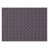 Nappe Fleurs Abstraites de cerfs de Noël (Devant (Horizontal))