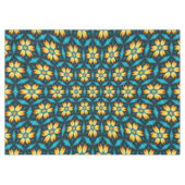 Nappe Fleurs Abstraites jaunes (Devant (Horizontal))