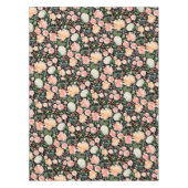 Nappe Fleurs aquarelles pêche teint de printemps couleur (Devant)