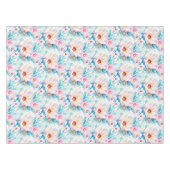 Nappe Fleurs aquarelles rose et bleu (Devant (Horizontal))