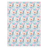 Nappe Fleurs aquarelles rose et bleu (Devant)
