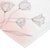 Nappe Fleurs aquarelles roses romantiques (Angle)