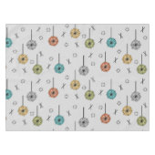 Nappe Fleurs atomiques rétro multicolores (Devant (Horizontal))