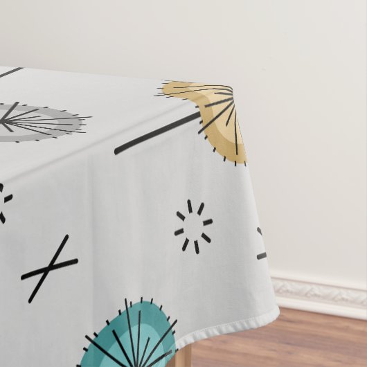 Nappe Fleurs atomiques rétro multicolores (In Situ)