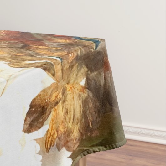 NAPPE FLEURS BLANCHES D'ANÉMONES ROUGE-ROSE, PAPILLON (In Situ)