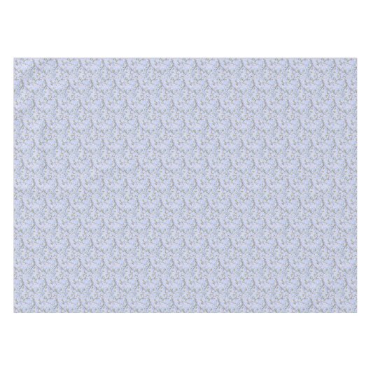 Nappe Fleurs blanches en bleu (Devant (Horizontal))