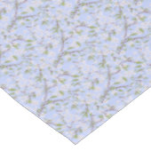 Nappe Fleurs blanches en bleu (Angle)