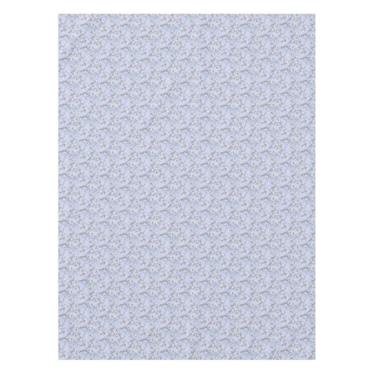 Nappe Fleurs blanches en bleu (Devant)