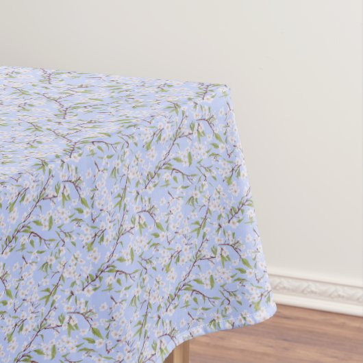 Nappe Fleurs blanches en bleu (In Situ)