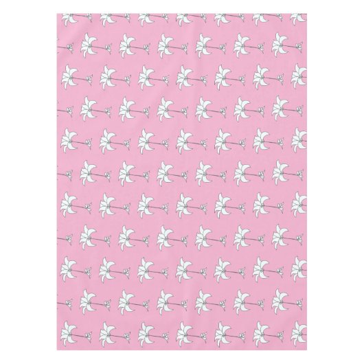 Nappe Fleurs blanches et roses (Devant)