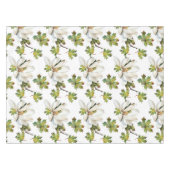 Nappe Fleurs blanches Feuilles verts (Devant (Horizontal))