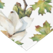 Nappe Fleurs blanches Feuilles verts (Angle)