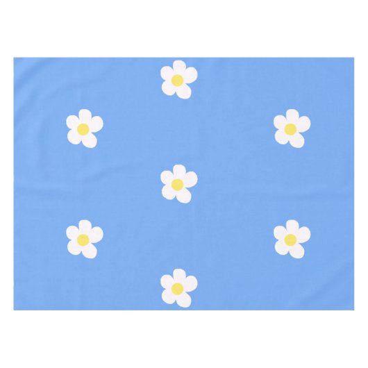 Nappe Fleurs blanches sur Lilac (Devant (Horizontal))