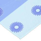 Nappe Fleurs Bleu Clair Bleu Foncé Motif (Angle)