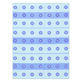 Nappe Fleurs Bleu Clair Bleu Foncé Motif (Devant)