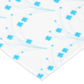 Nappe Fleurs Bleues Ciel Lumineux, Petite Impression Flo (Angle)