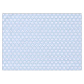 Nappe Fleurs bleues ciel modernes et blanches sur fond b (Devant (Horizontal))