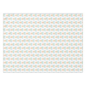 Nappe Fleurs bleues dans des pots tissés (Devant (Horizontal))