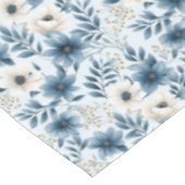 Nappe Fleurs bleues et beiges (Angle)