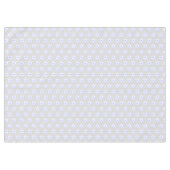 Nappe Fleurs bleues et blanches modernes sur gris clair (Devant (Horizontal))