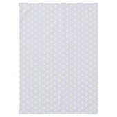 Nappe Fleurs bleues et blanches modernes sur gris clair (Devant)