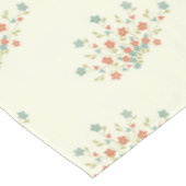 Nappe Fleurs bleues et rouges, Bleu, Votre nom (Angle)