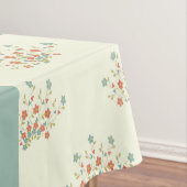 Nappe Fleurs bleues et rouges, Bleu, Votre nom (In Situ)