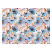 Nappe Fleurs bleues éthérées dans les pastels doux Encre (Devant (Horizontal))