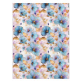 Nappe Fleurs bleues éthérées dans les pastels doux Encre (Devant)