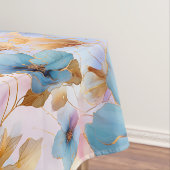 Nappe Fleurs bleues éthérées dans les pastels doux Encre (In Situ)