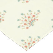 Nappe Fleurs bleues, Fleurs rouges, Motif de fleurs (Angle)