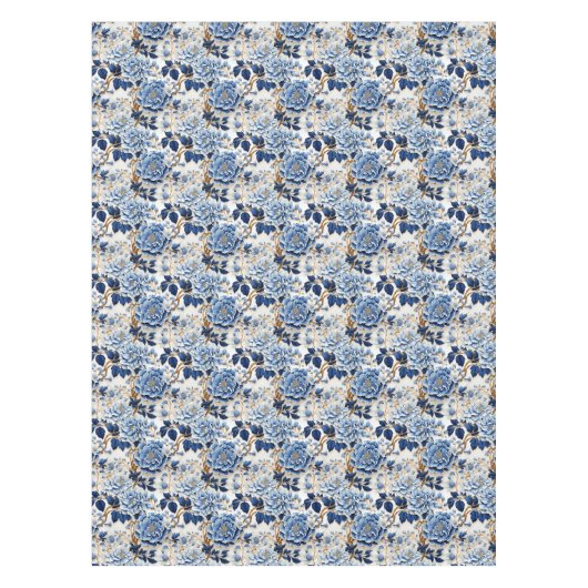 Nappe Fleurs bleues vintages (Devant)