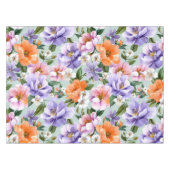 Nappe Fleurs colorées assourdies Fleur boho  (Devant (Horizontal))