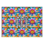 Nappe Fleurs colorées mignonnes Motif (Devant (Horizontal))