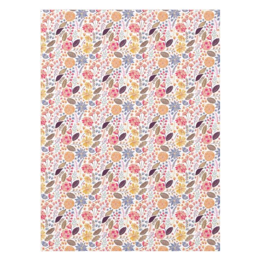 Nappe Fleurs colorées Motif (Devant)