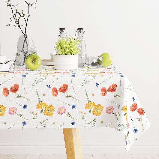 Nappe Fleurs colorées Motif d'été du printemps