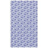 Nappe Fleurs Dahlia Bleues et Blanches Toile de Jouy (Devant)