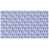Nappe Fleurs Dahlia Bleues et Blanches Toile de Jouy (Devant (Horizontal))