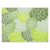 Nappe Fleurs Dahlia, Motif De Fleurs, Dahlia Verte (Devant (Horizontal))