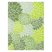 Nappe Fleurs Dahlia, Motif De Fleurs, Dahlia Verte (Devant)