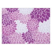 Nappe Fleurs Dahlia, Motif De Fleurs, Dahlia Violet (Devant (Horizontal))